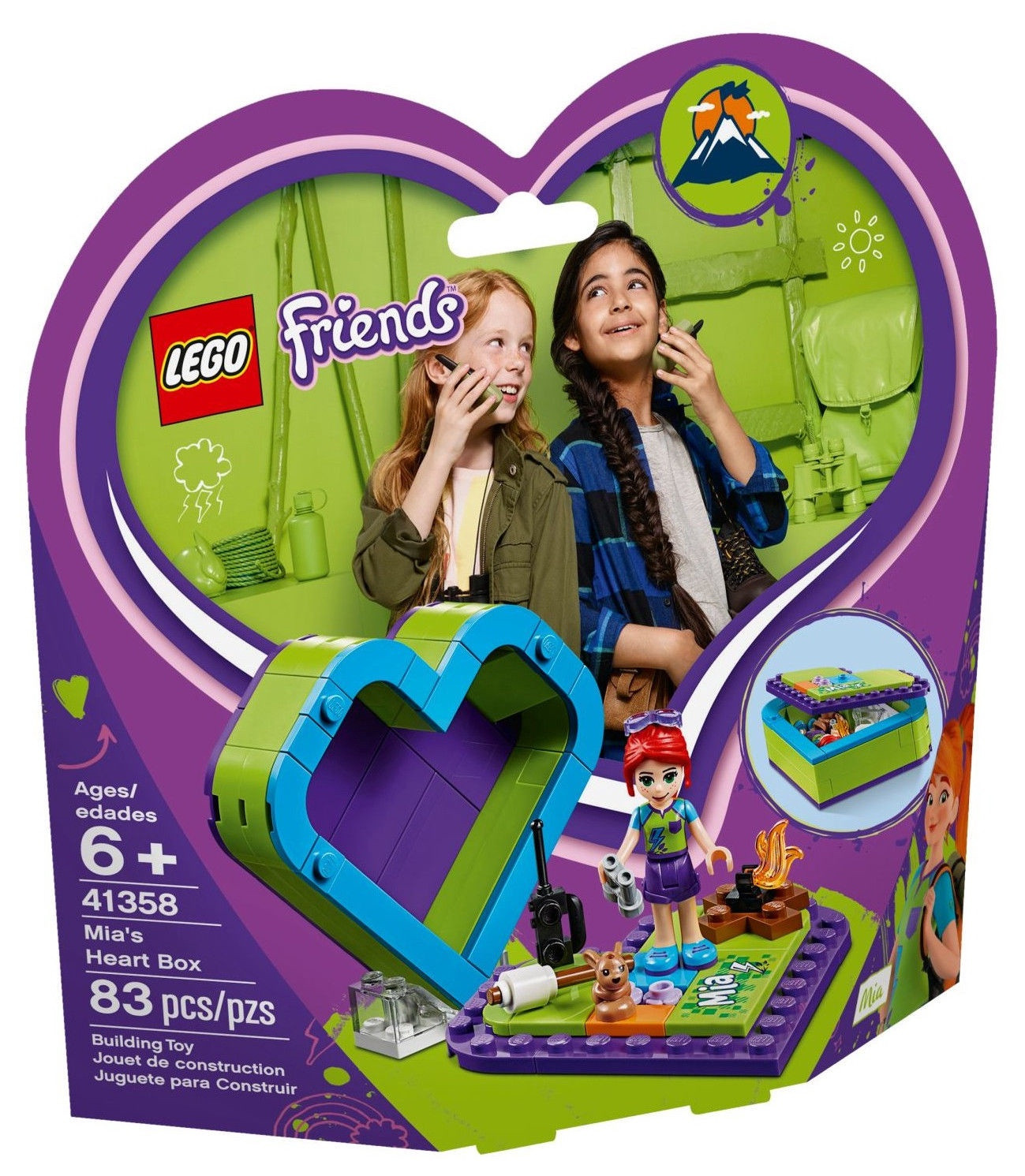 41358 LEGO® Friends Шкатулка-сердечко Мии, 6+ лет