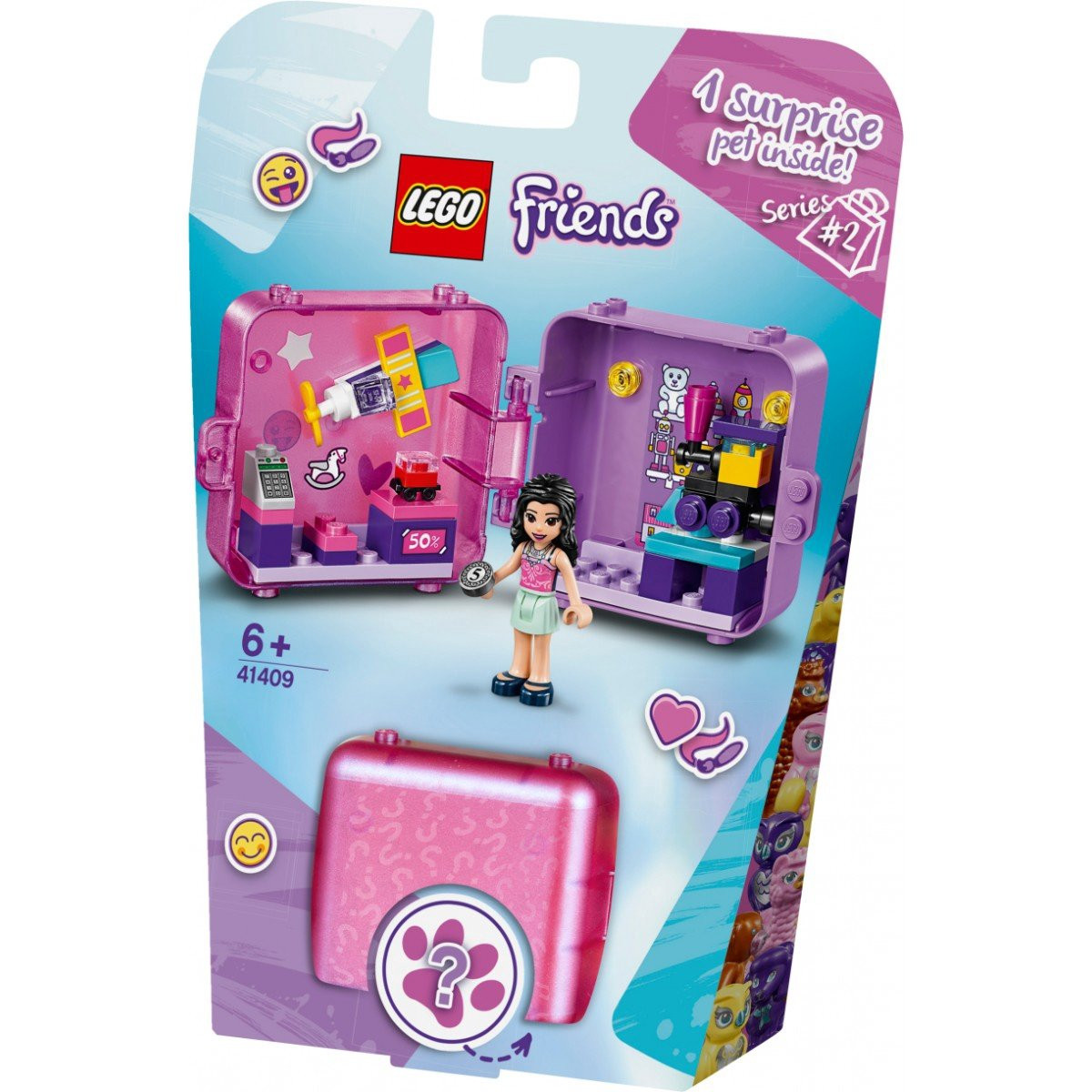 41409 LEGO® Friends Emmas iepirkšanās rotaļu kubs, 6+ gadi