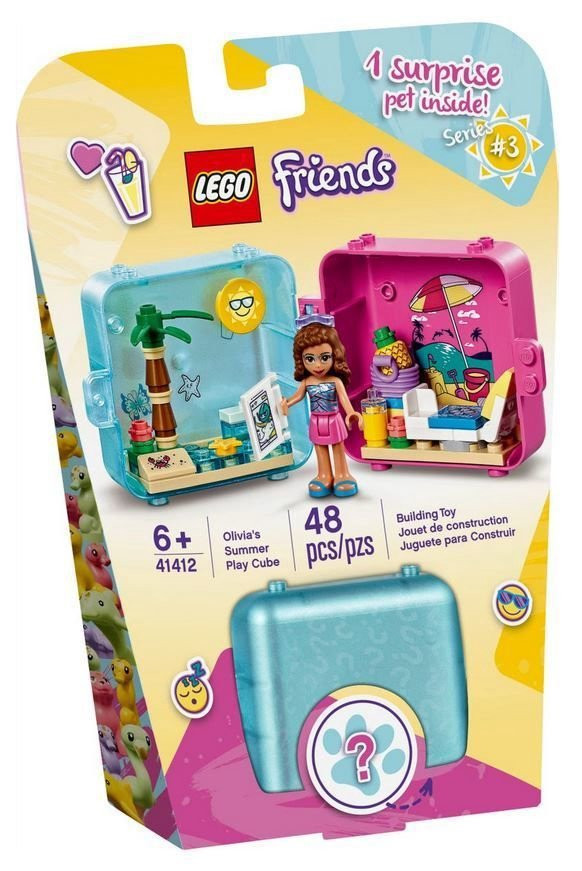 41412 LEGO® Friends Olīvijas vasaras rotaļu kubs, 6+ gadi
