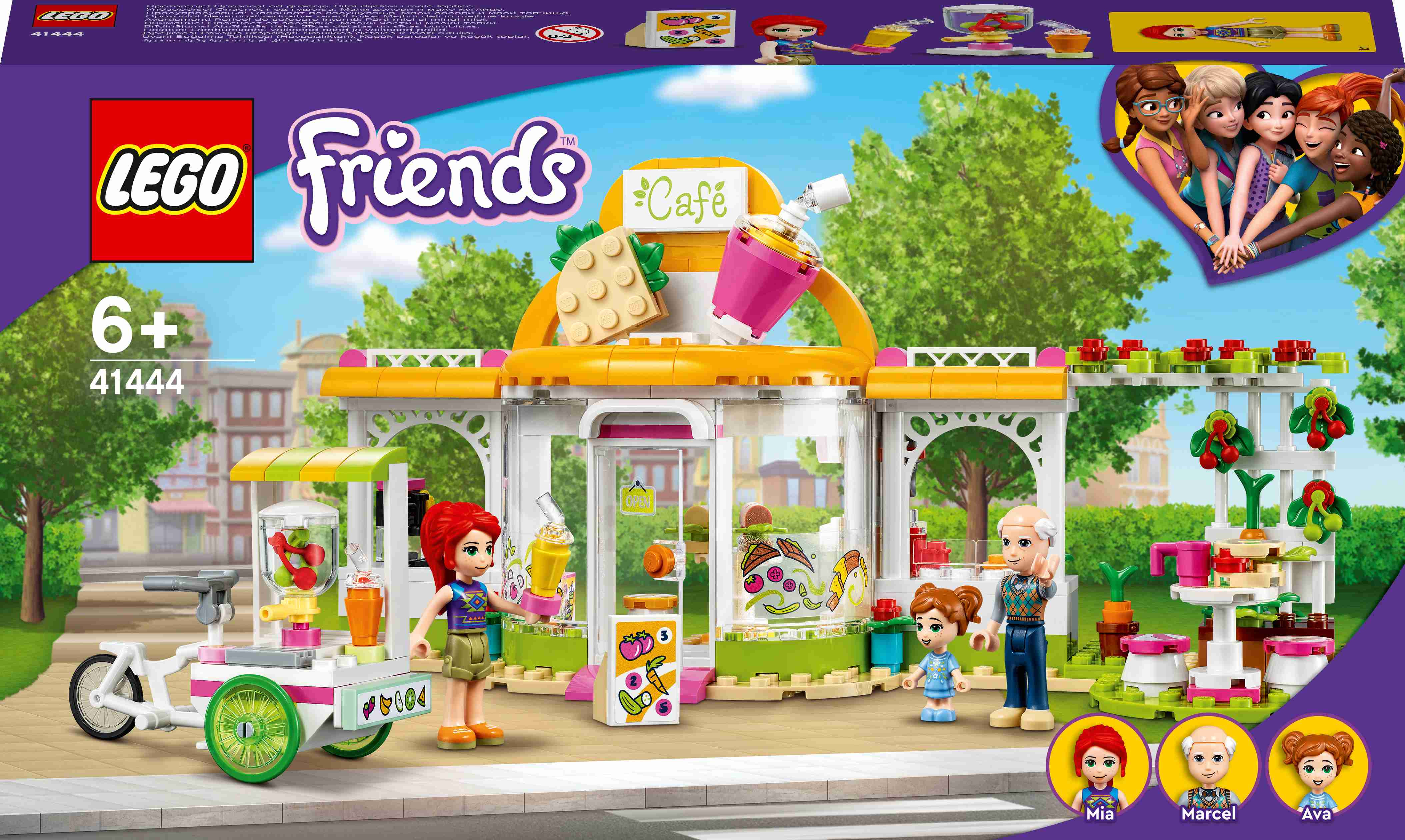 # 41444 LEGO® Friends Hārtleikas pilsētas ekoloģiskā kafejnīca, 6+ gadi, 2021.g.modelis