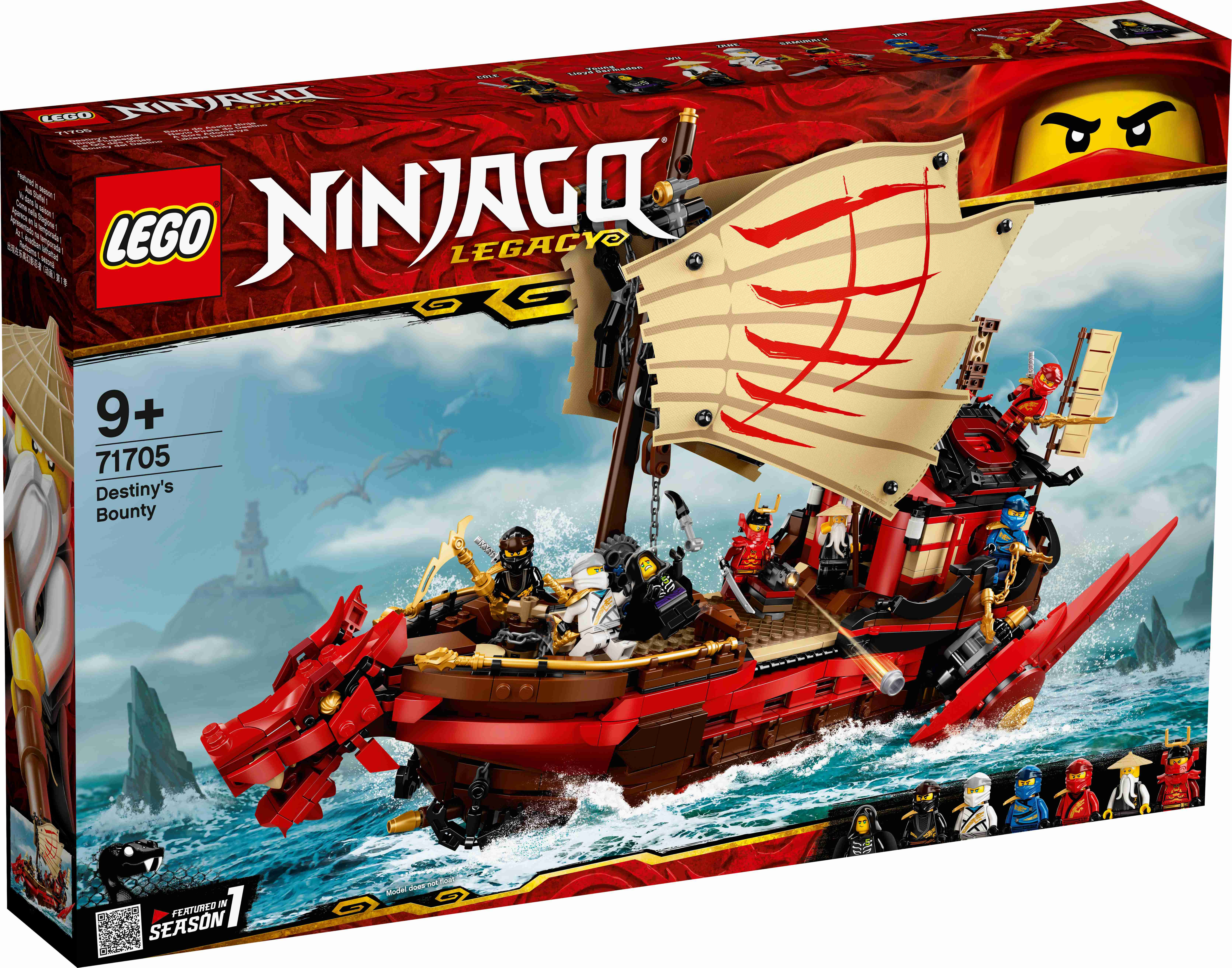 71705 LEGO® Ninjago Летающий корабль Мастера Ву, 9+ лет 71705 | LEGO®  Ninjago | LEGO® мир | berniem.eu