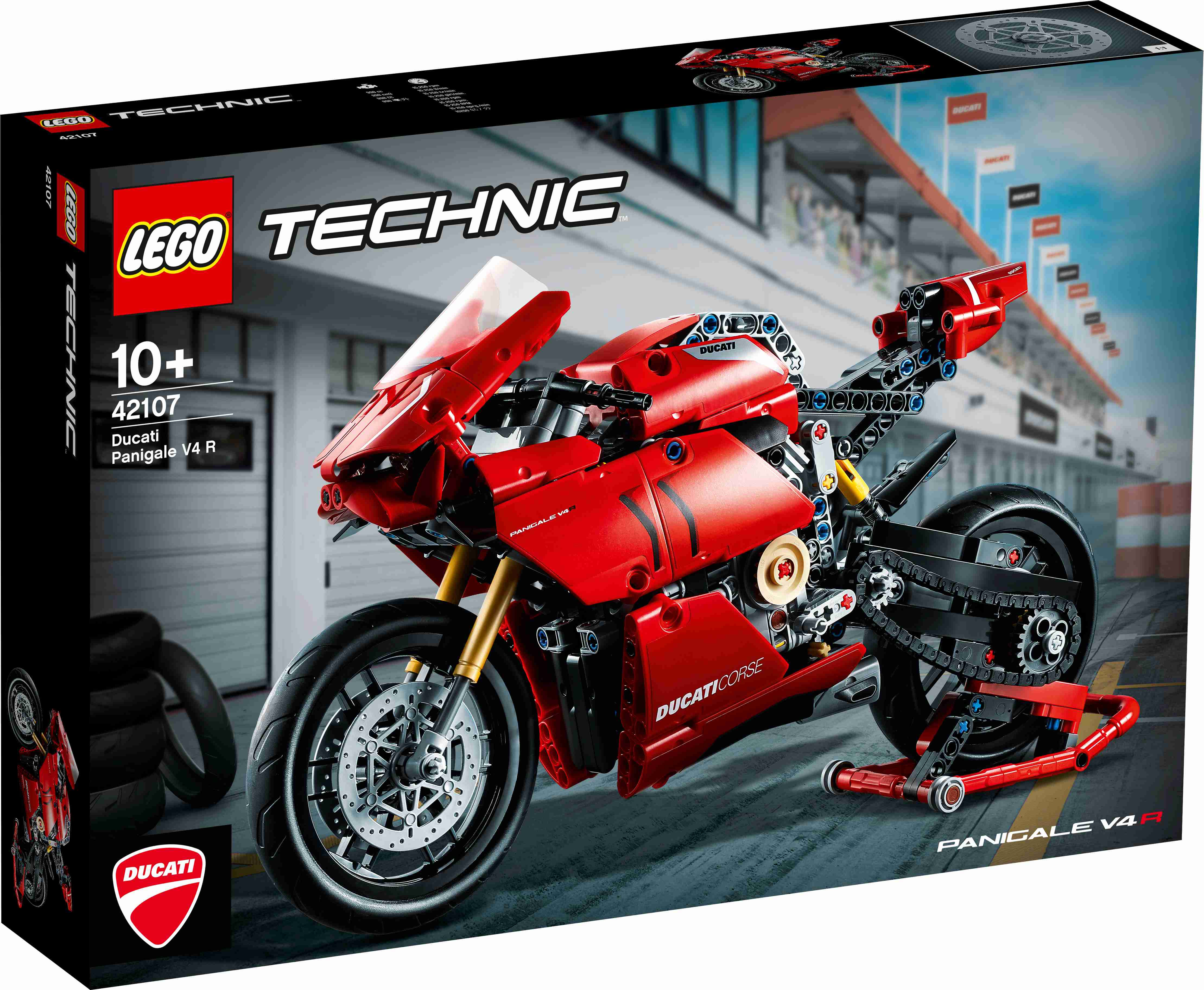 42107 LEGO® Technic Ducati Panigale V4 R, 10+ gadi