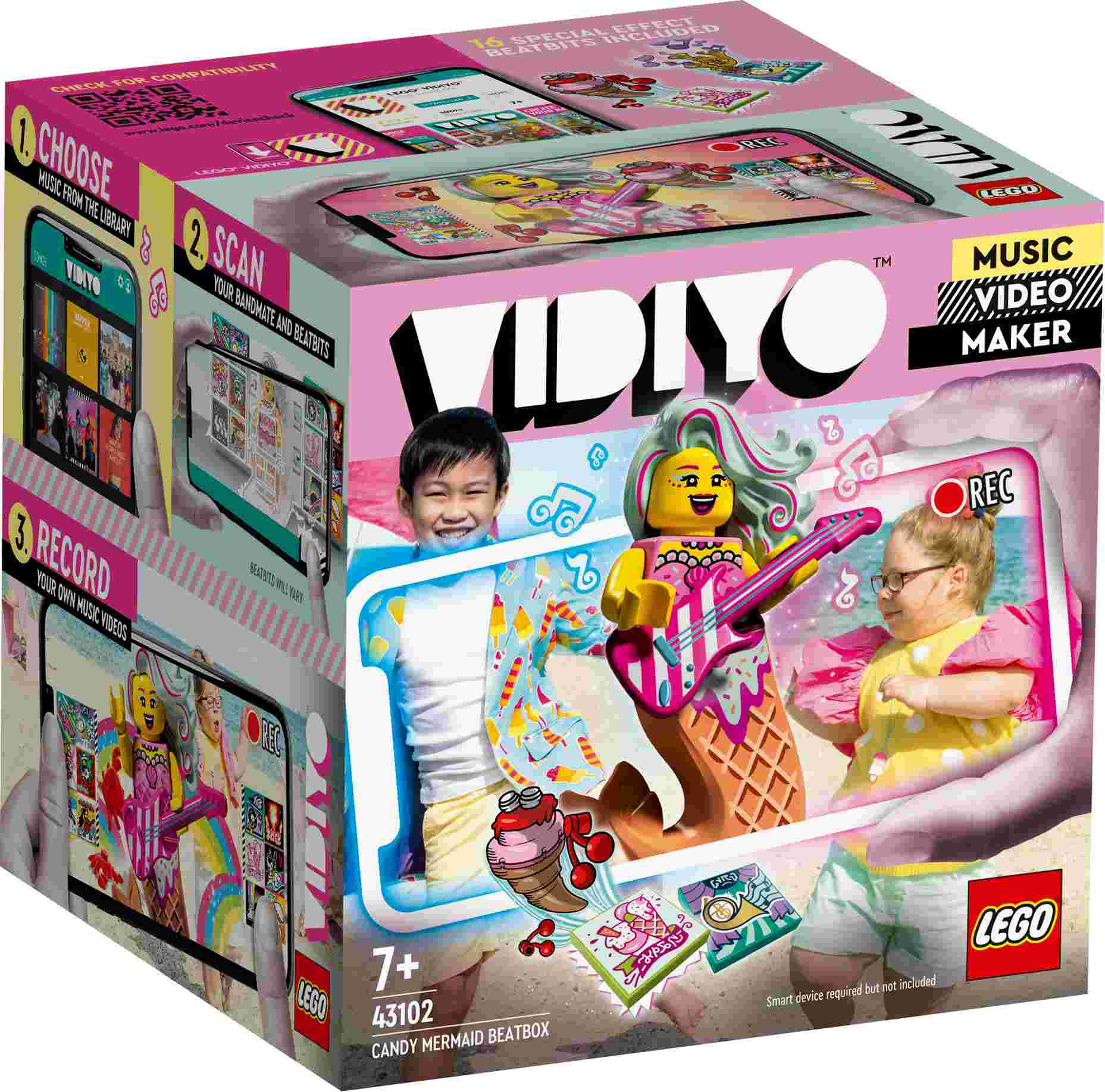 43102 LEGO® Vidiyo Saldumu nāriņas BeatBox, 7 gadi, 2021.g.modelis