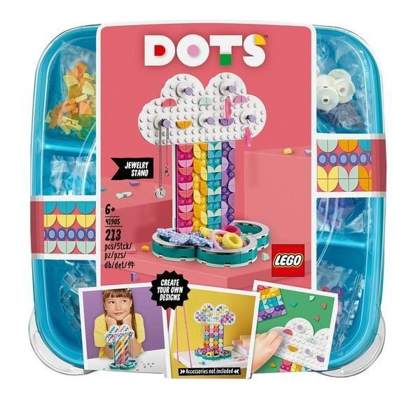 41905 LEGO® DOTS Varavīksnes rotaslietu statīvs, 6+ gadi