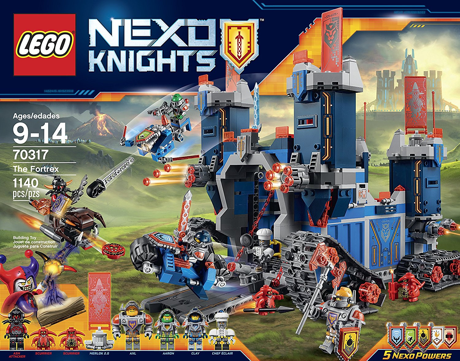 70317 LEGO Nexo Knights Фортрекс - мобильная крепость, 9-14 лет 70317 |  LEGO® Īpašā kolekcija | LEGO® мир | berniem.eu