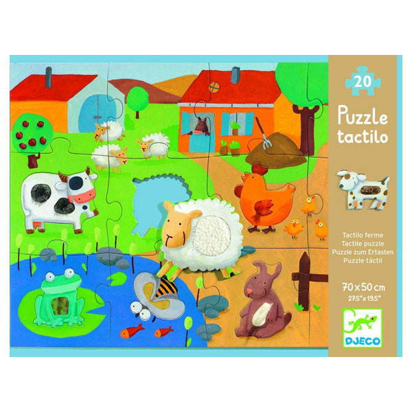 Djeco TACTILO Lielizmēra taktīlā puzle 