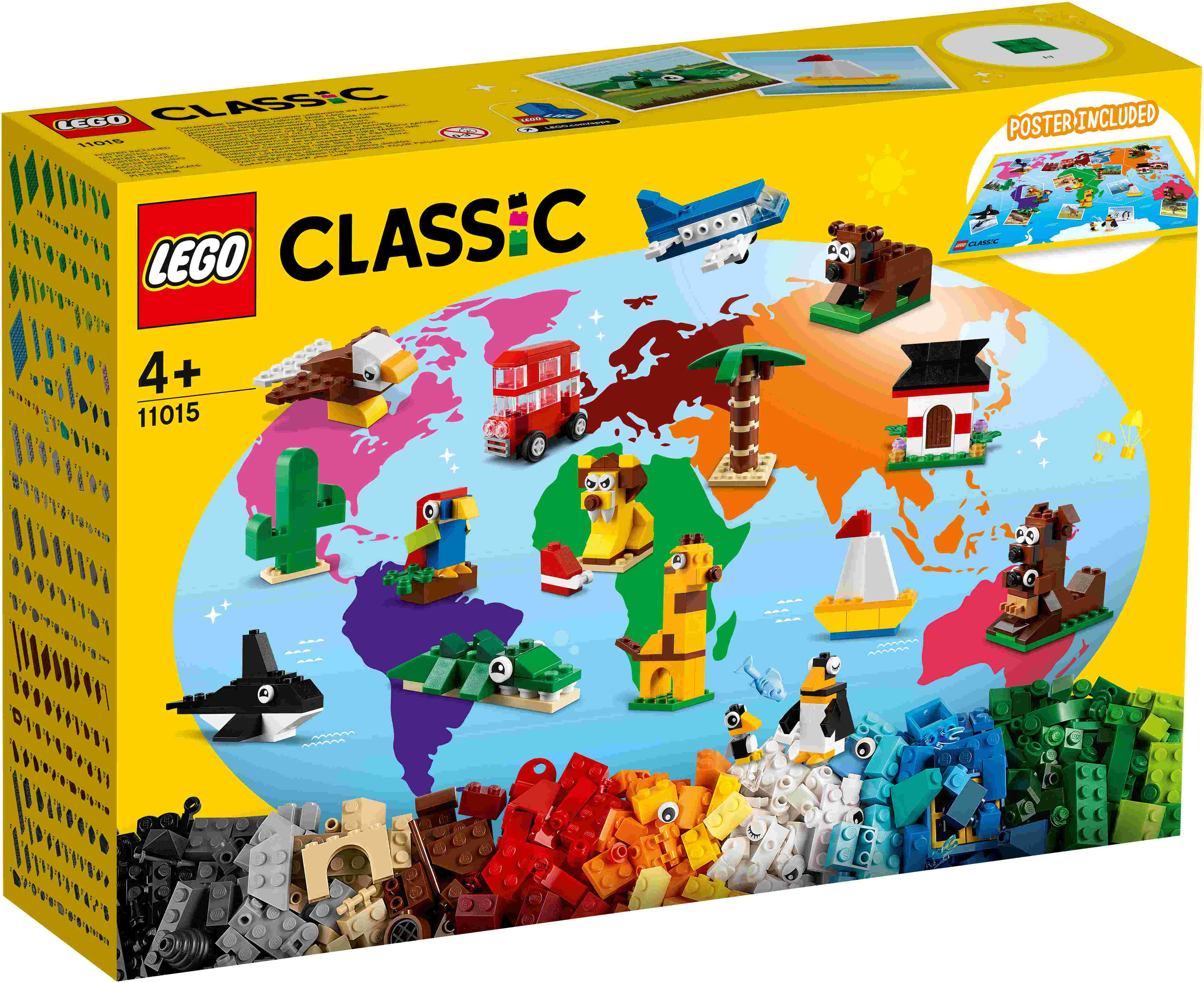 11015 LEGO® Classic Apkārt pasaulei, no 4+ gadiem 2021 gada modelis