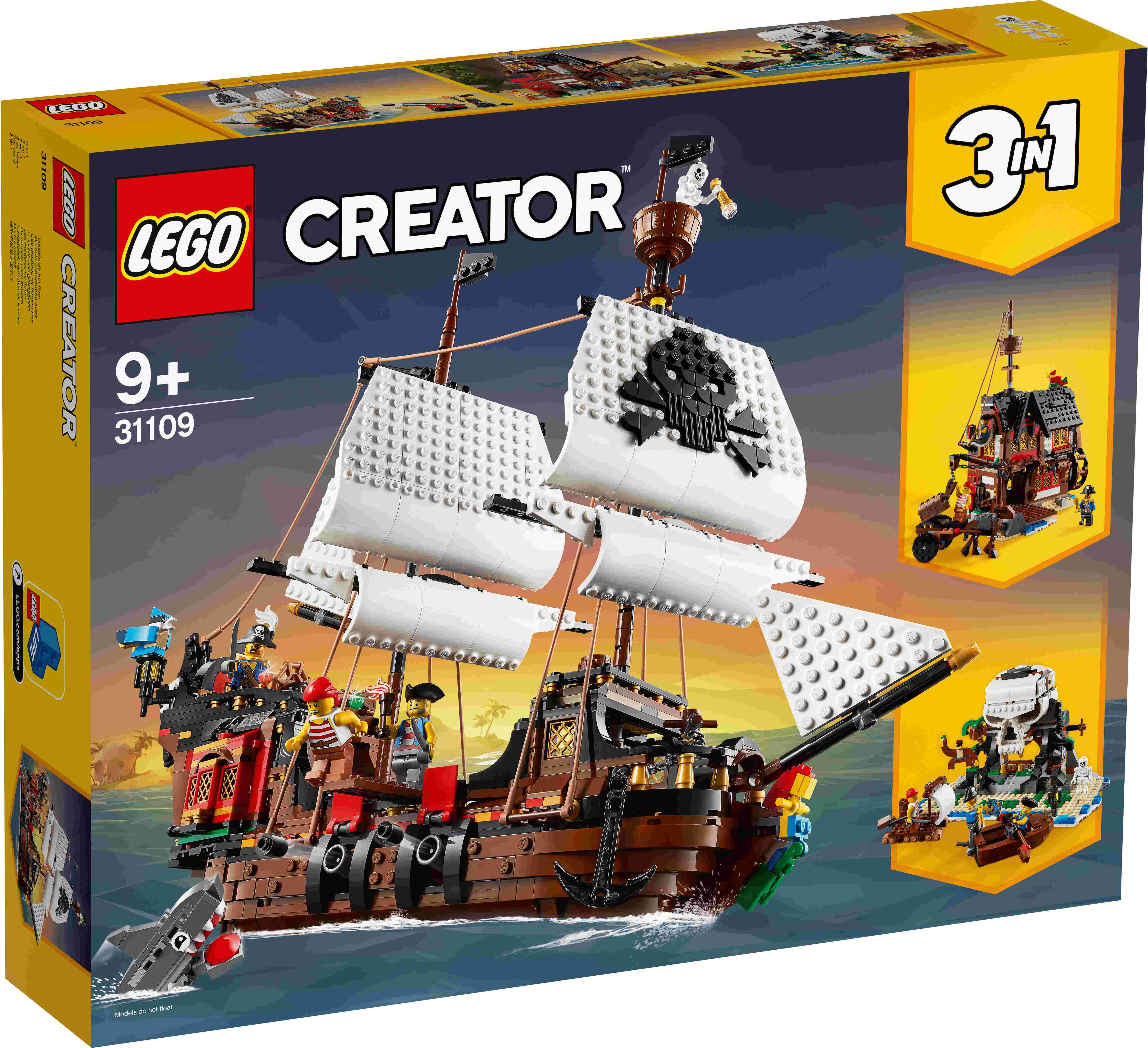 31109 LEGO® Creator Пиратский корабль, 9+ лет