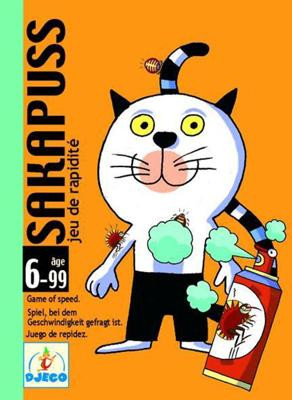 Djeco Карточная игра Sakapuss - Веселая игра на скорость, 6-99 gadi, DJ05111