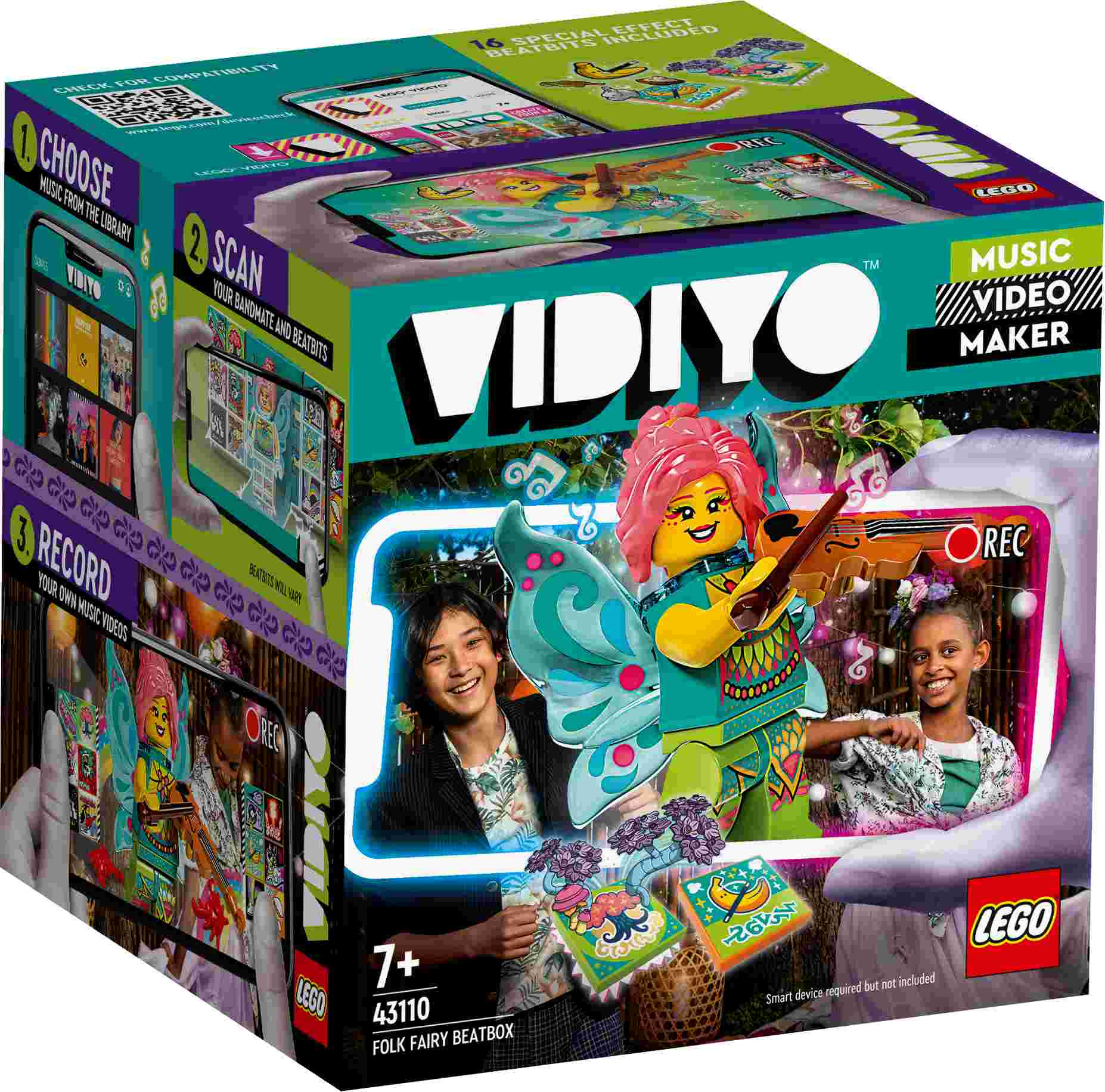 43110 LEGO® Vidiyo Folk Fairy BeatBox, no 7+ gadiem, 2021 gada modelis