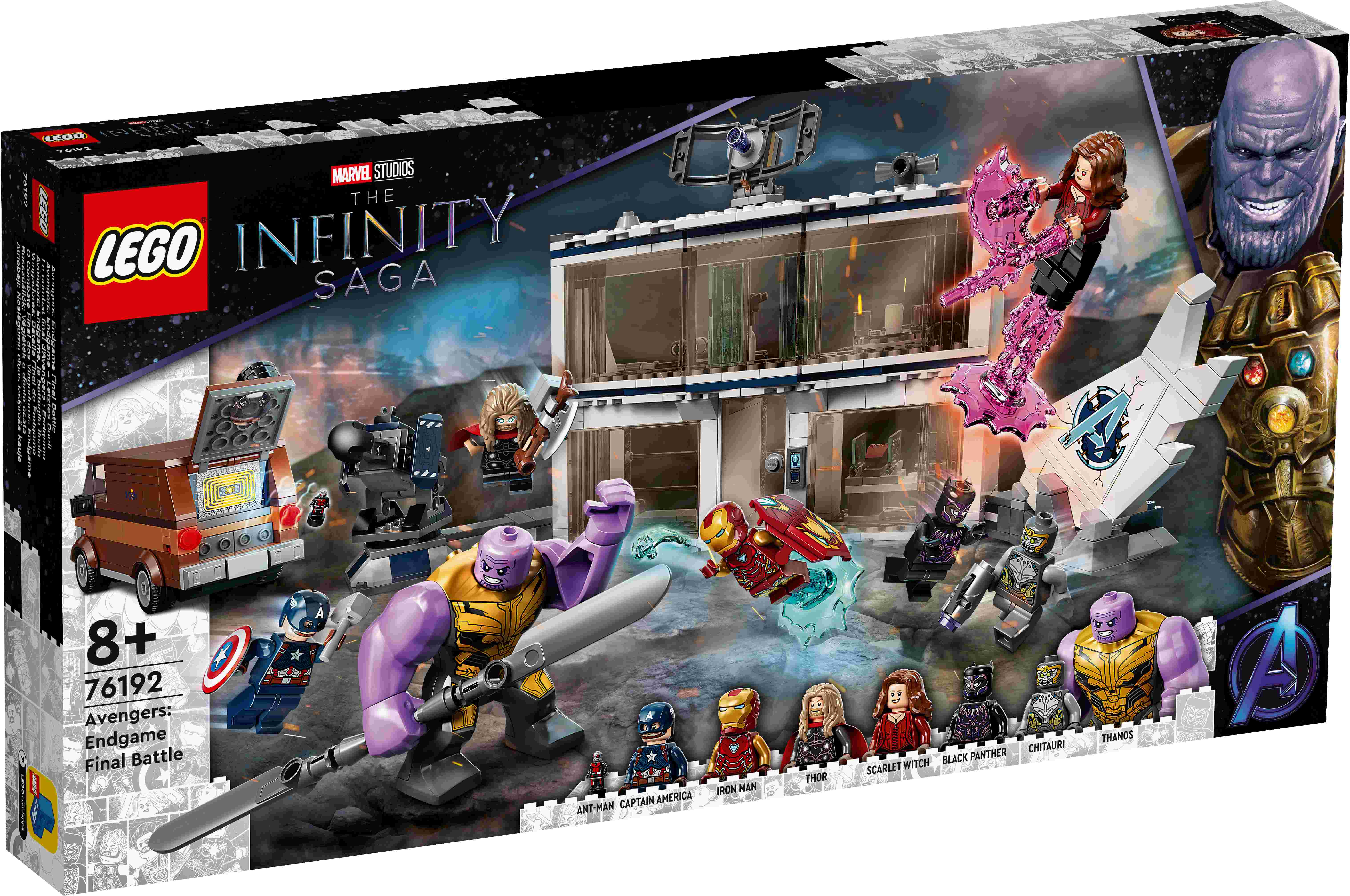 76192 LEGO® Marvel «Мстители: Финал» — решающая битва, c 8+ лет, 2021