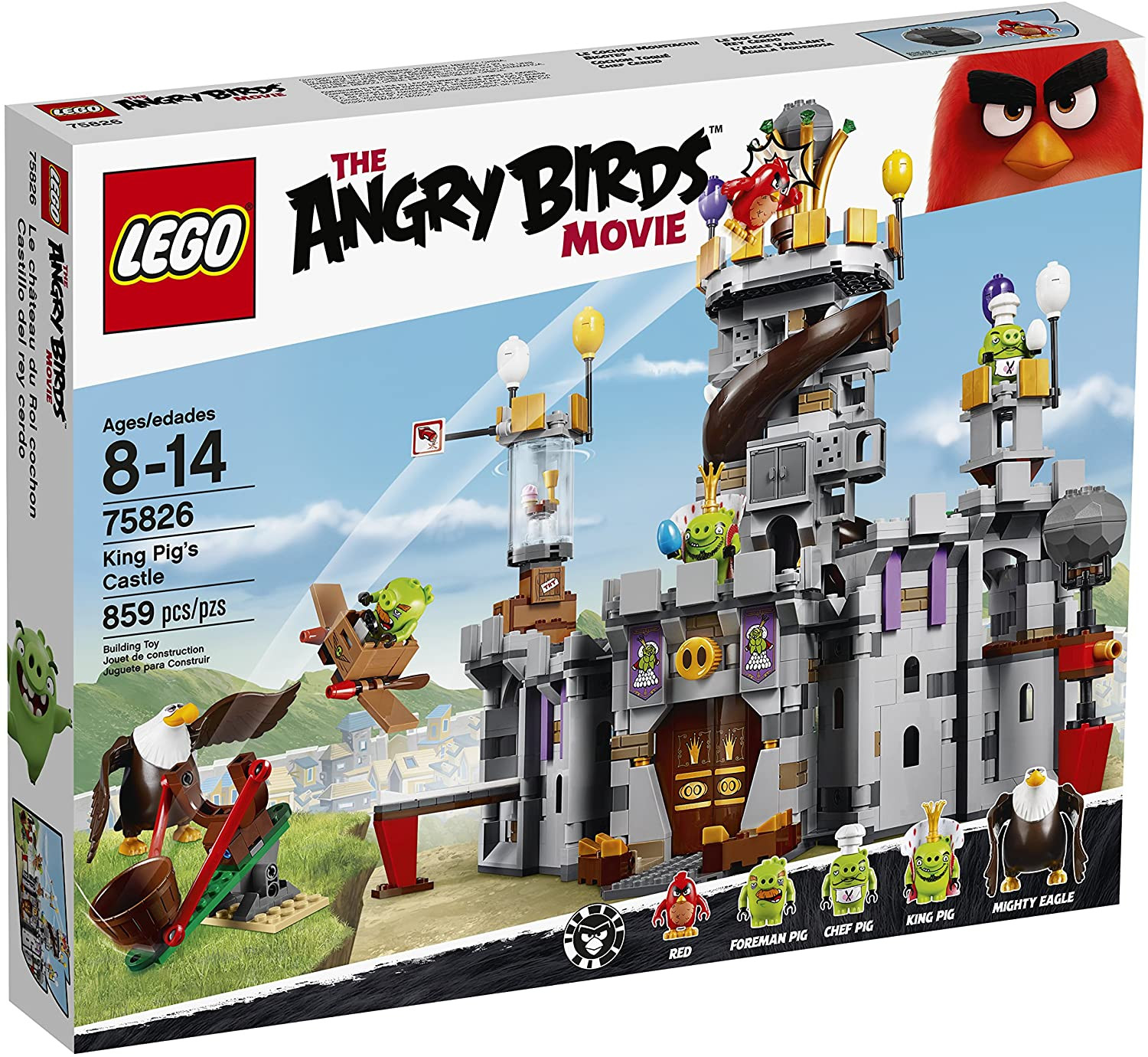 75826 LEGO Angry Birds King Pig's Castle, 8-14 gadi_c8041