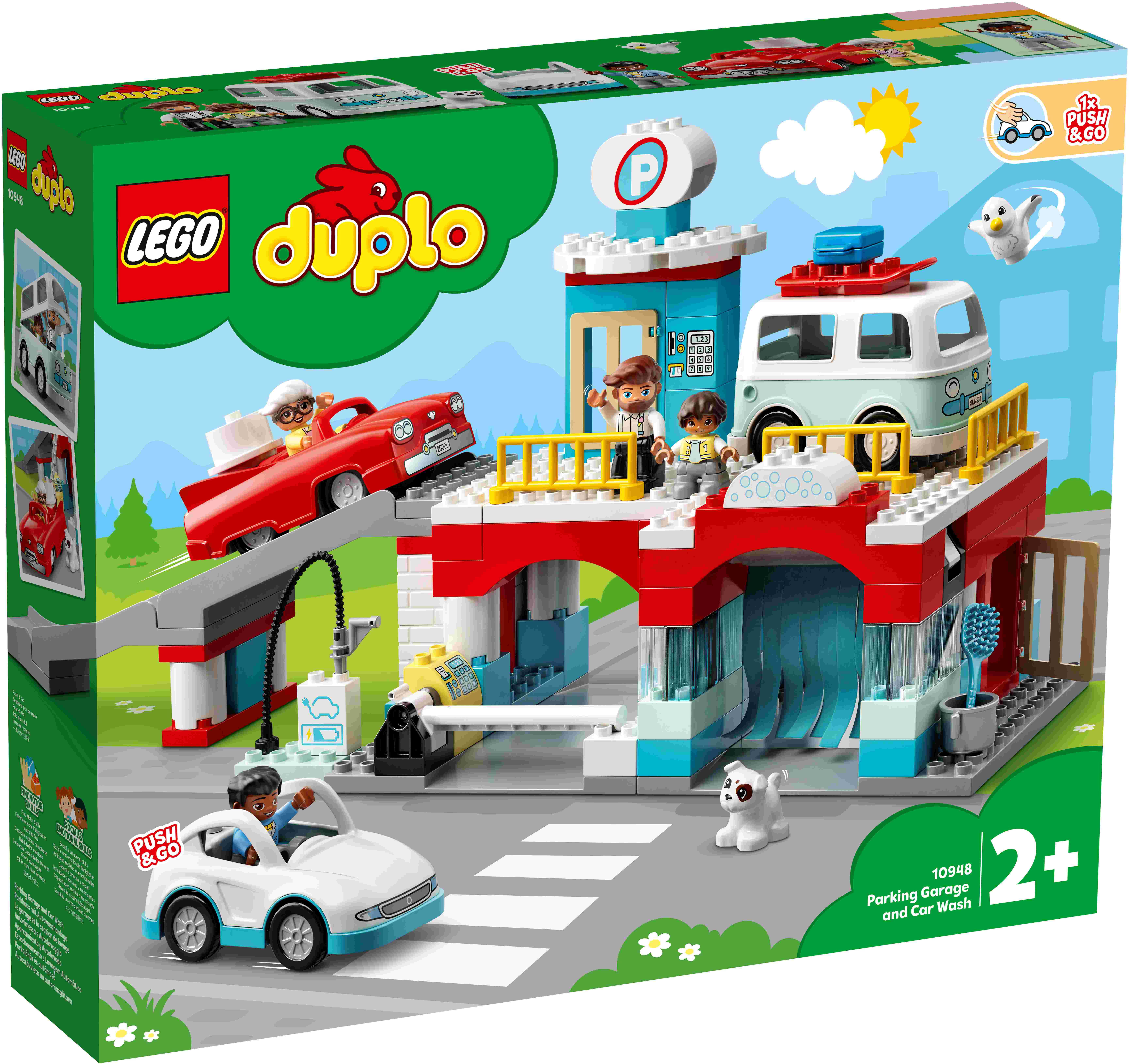 10948 LEGO® DUPLO Autostāvvieta un automazgātava, 2+ gad, 2021.g.modelis