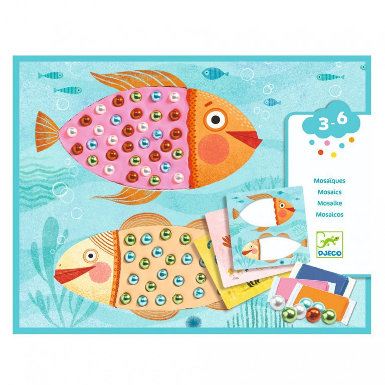 Djeco Коллаж из пластилина - жемчужная мозаика 3-6 лет, DJ08930