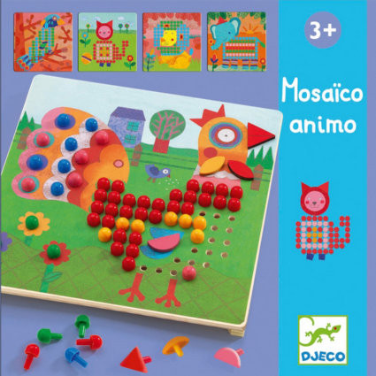 Djeco Mozaīka - Dzīvnieciņi, 4+gadi, DJ08137