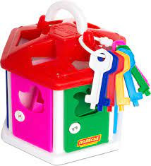 Polesie Krāsainā māja ar sortēšanu un atslēgām,12-36mēn.