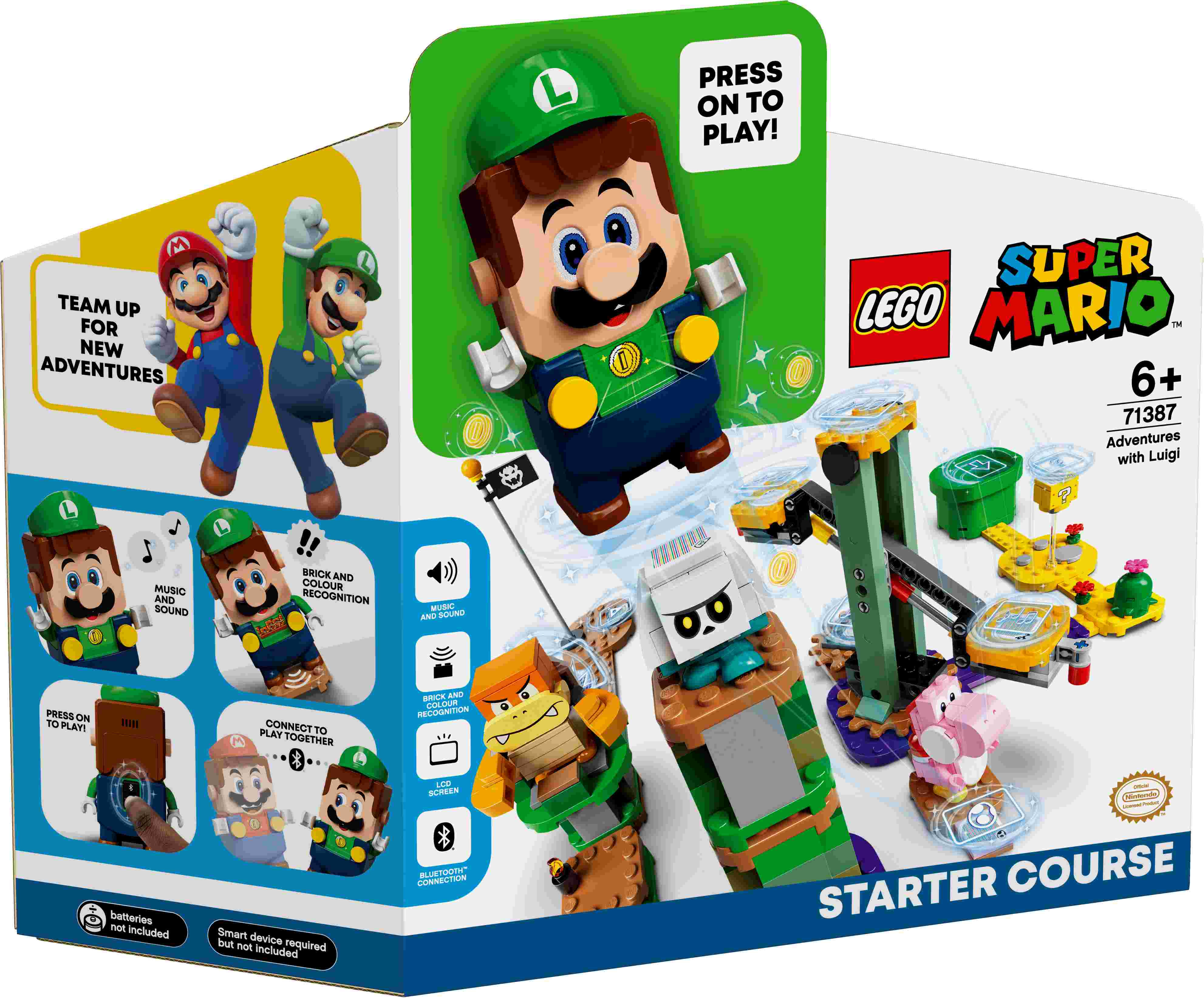 71387 LEGO® Super Mario Piedzīvojumi ar Luigi: sākuma maršruts, no 6+ gadiem, 2021 gada modelis