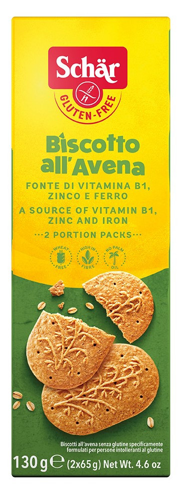 Schär Avena овсяное печенье без глютена, 130г