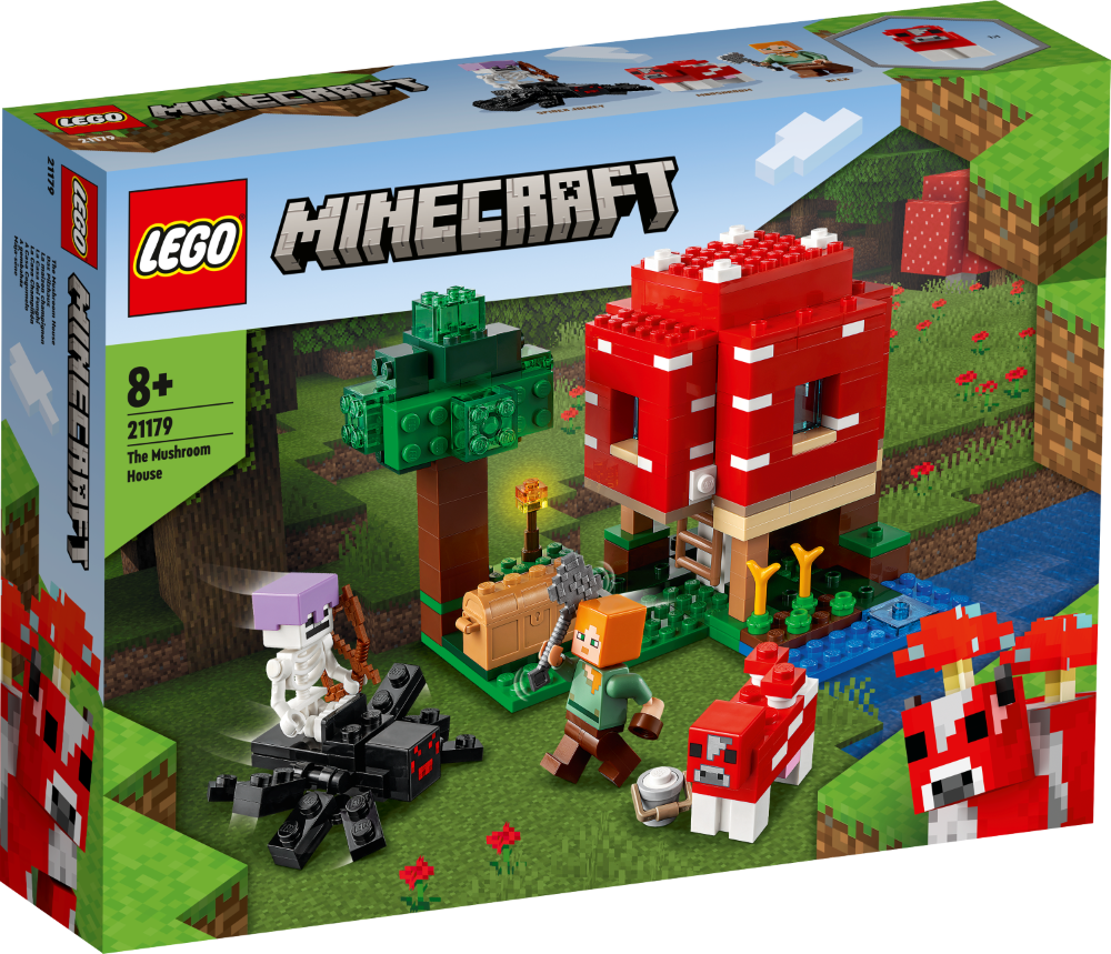 21179 LEGO® Minecraft Грибной дом, 8+лет, 2022 21179 | LEGO® Minecraft |  LEGO® мир | berniem.eu