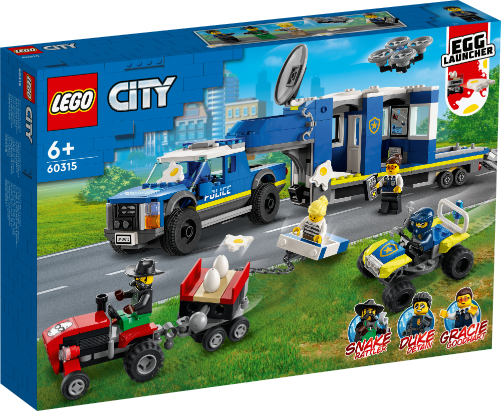 60315 LEGO® City Полицейский мобильный командный трейлер, 6+ лет, 2022  60315, 3-7, 3-1 | LEGO® City | LEGO® мир | berniem.eu