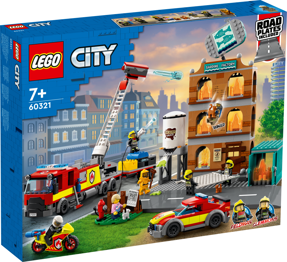 60321 LEGO® City Пожарная команда, 7+ лет, 2022
