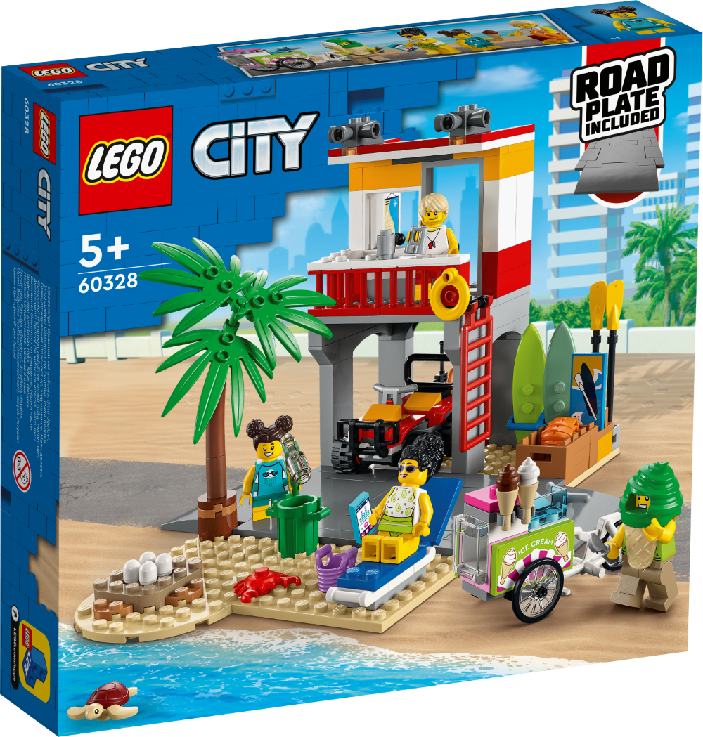 # 60328 LEGO® City Glābēju stacija pludmalē, 5+ gadi, 2022 gada modelis