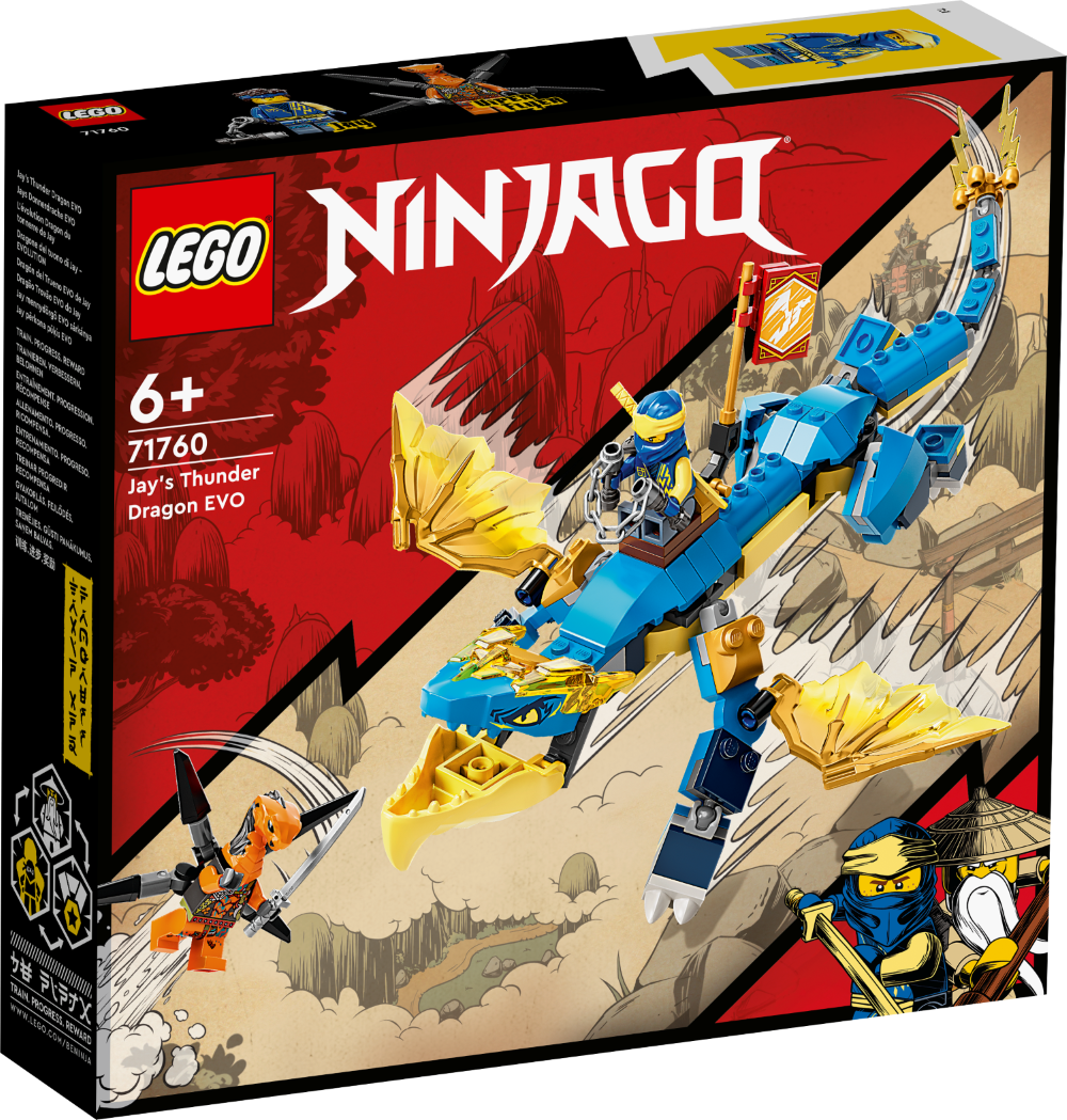 71760 LEGO® Ninjago Грозовой дракон ЭВО Джея 6+лет, 2022