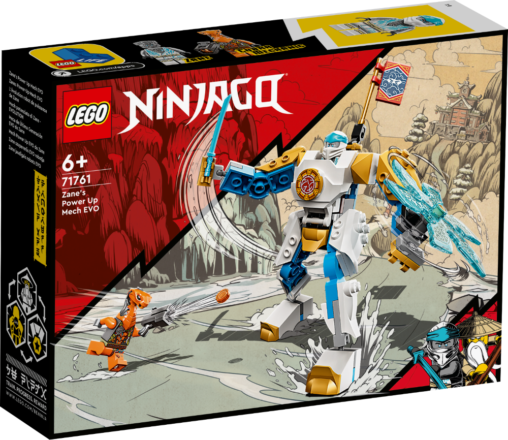 71761 LEGO® Ninjago Zane EVO jaudīgais robots 6+ gadi, 2022 gada modelis