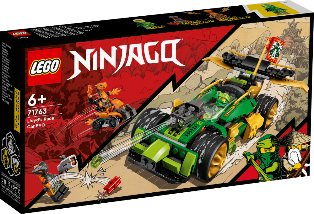 71763 LEGO® Ninjago Lloyd sacīkšu auto EVO 6+ gadi, 2022 gada modelis