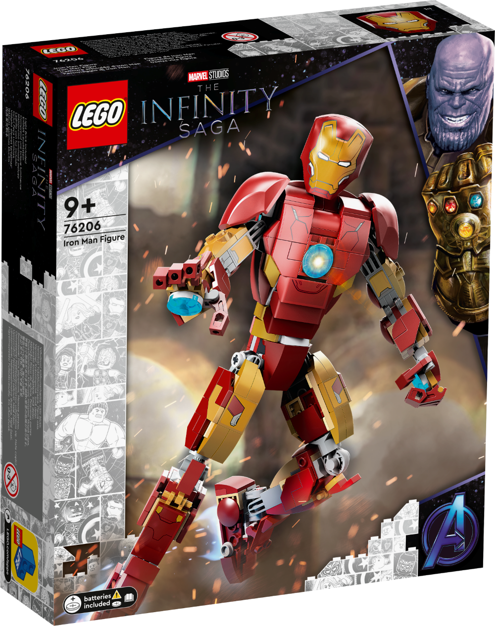 # 76206 LEGO® Marvel Super Heroes Dzelzs vīra figūra 9+ gadi, 2022 gada modelis