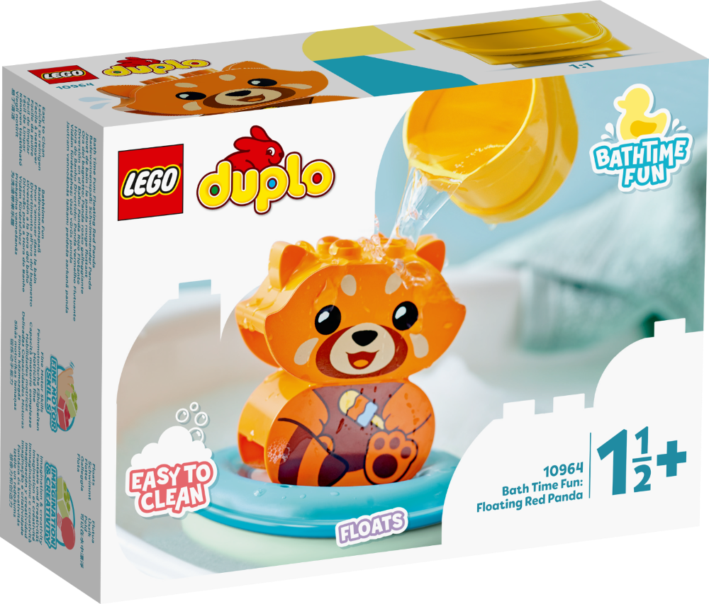 10964 LEGO® duplo Приключения в ванной: Красная панда на плоту, 1,5+ лет, 2022