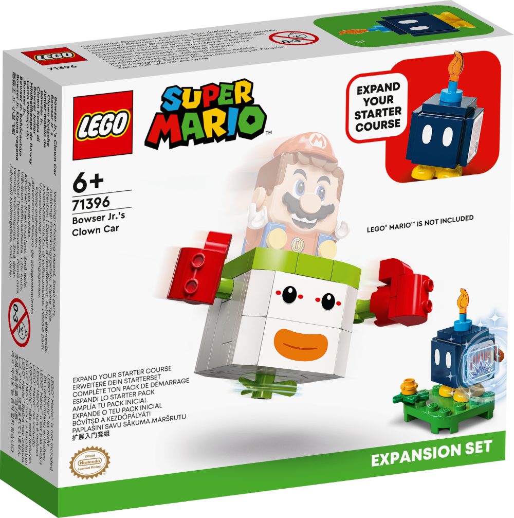 71396 LEGO® Super Mario Bowser Jr. klauna vagona paplašinājuma maršruts, 6+ gadi, 2022