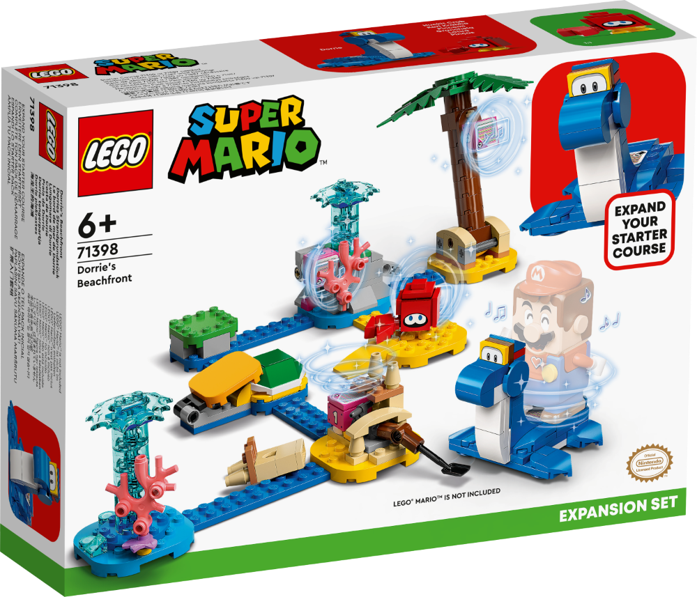 71398 LEGO® Super Mario Dorrie piekrastes paplašinājuma maršruts, 6+ gadi, 2022 gada modelis