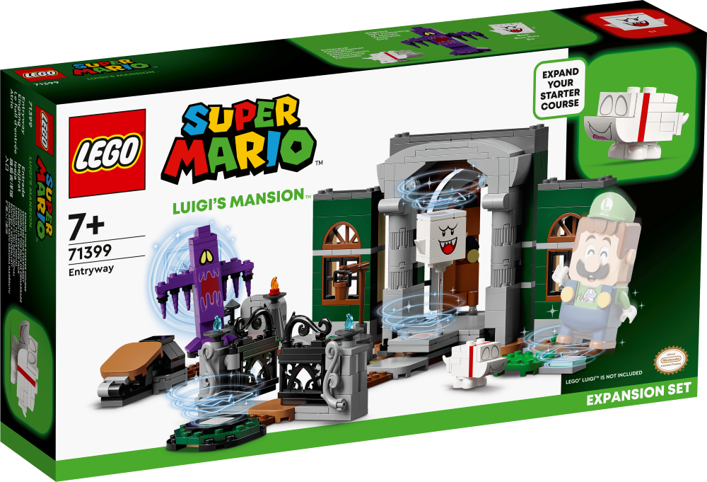 71399 LEGO® Super Mario Luigi’s Mansion™ ieejas paplašinājuma maršruts, 7+ gadi, 2022
