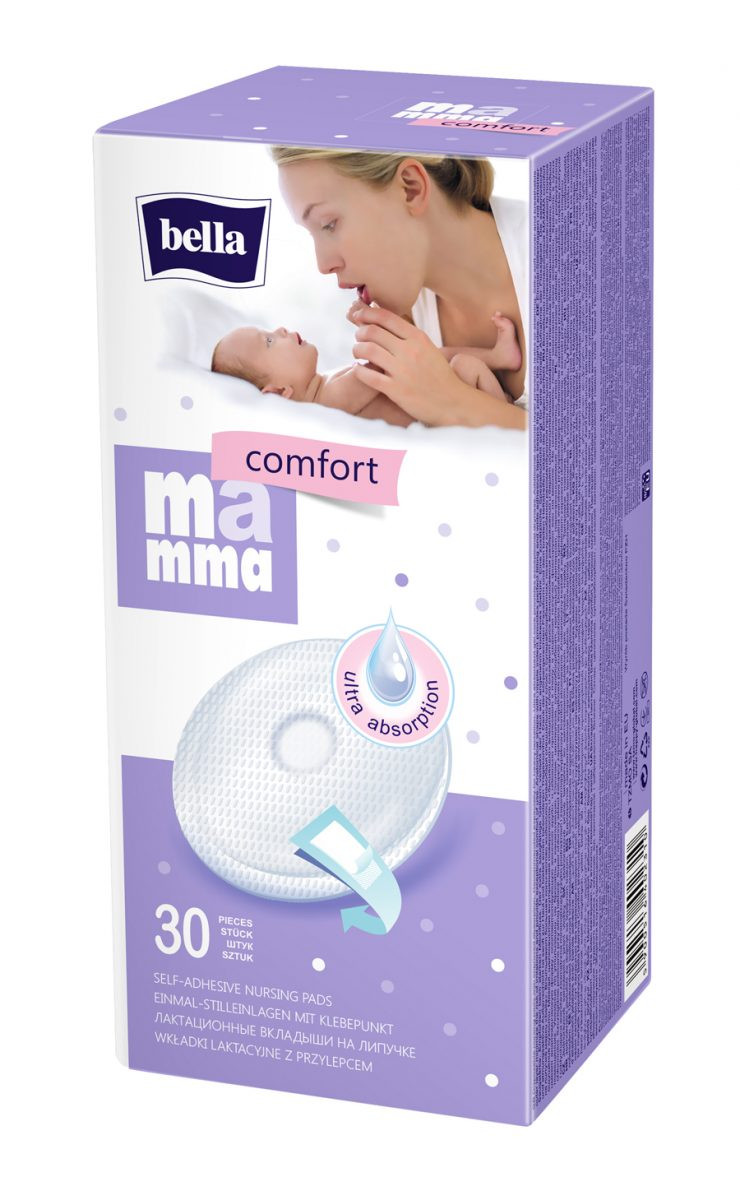 Bella Mamma Comfort laktācijas ieliktņi māmiņu krūšturiem, 30 gab.