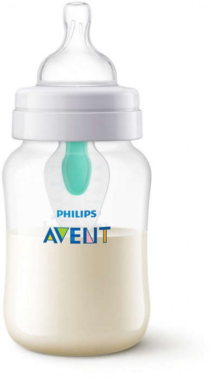Philips Avent Бутылочка для кормления Anti colic с клапаном AirFree 260 мл, 1-3 мес., SCF813/14