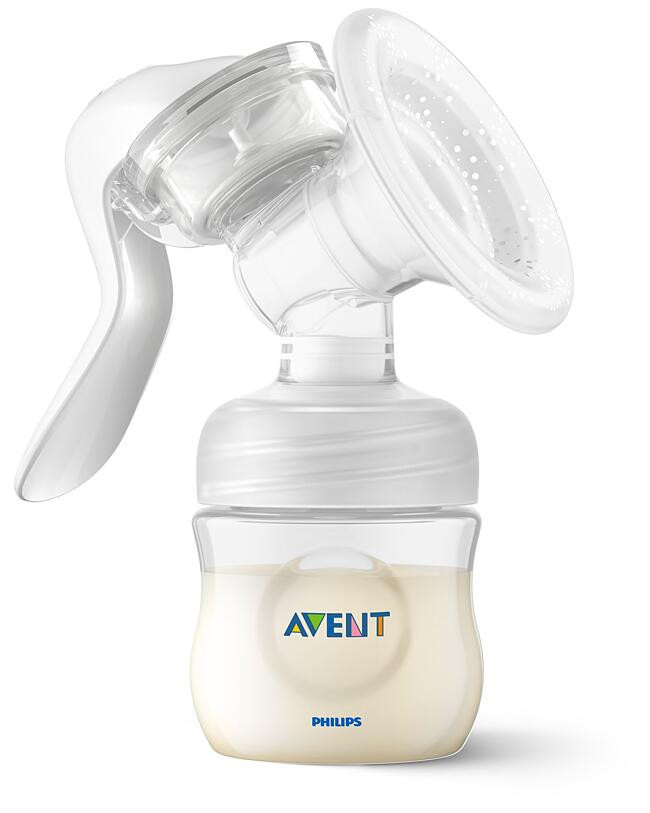 Philips Avent Manuālais krūts piena sūknis ar Natural 118ml pudelīti, SCF430/10