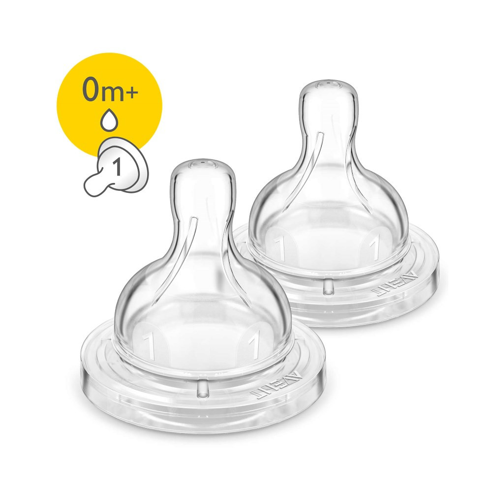Philips Avent Classic Pretkoliku pudelīšu knupīši 2gab., 0+ mēn., SCF631/27