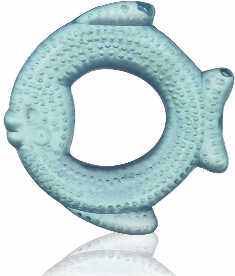 Kidsme Прорезыватель для зубов наполненный водой - Синяя рыбка, с 3 месяцев