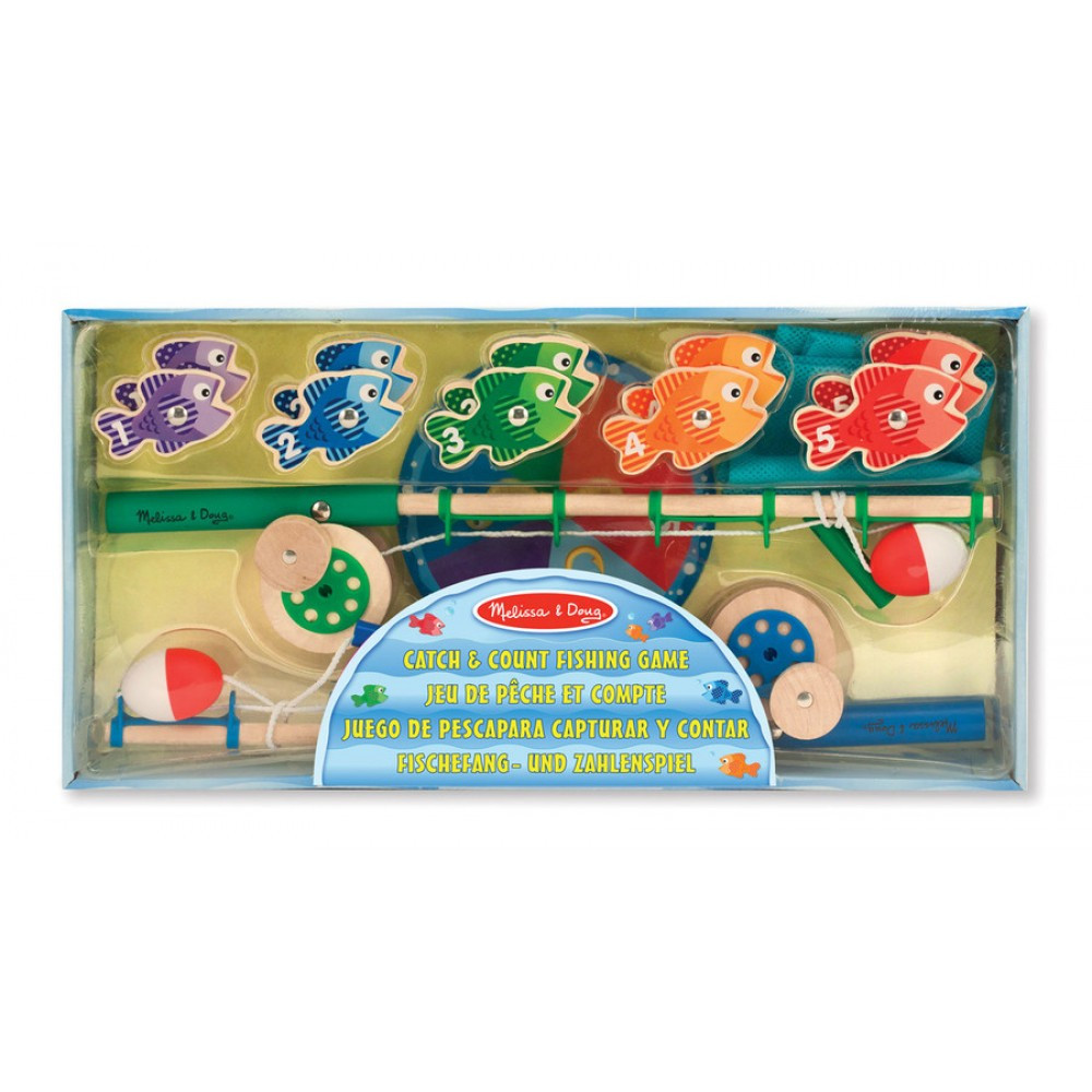 Melissa & Doug Деревянная рыбалка с цифрами, 3+ лет, 15149