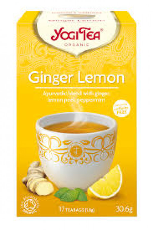 Yogi Bio Tea Ginger Lemon tēja, 17 pac.