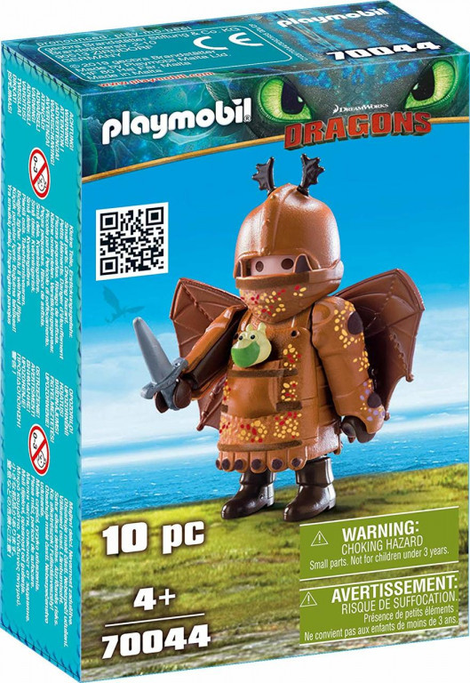70044 PLAYMOBIL® Dragons Fishlegs ar lidojuma tērpu, no 4 gadu vecuma