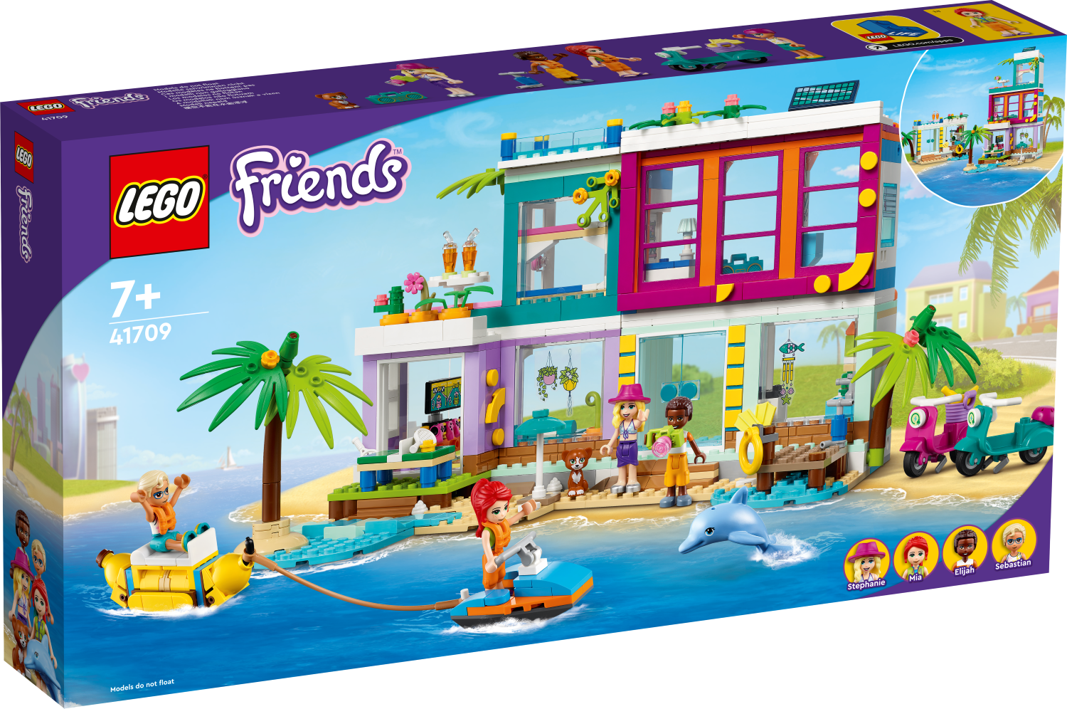 41709 LEGO® Friends Atpūtas māja pludmalē, 7+ gadi, 2022. gada modelis
