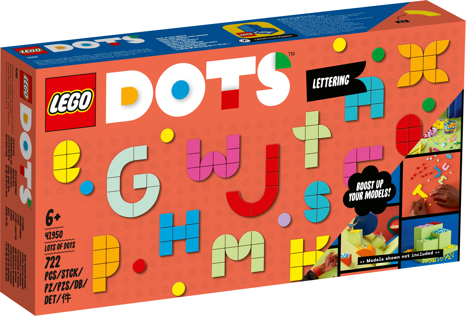 41950 LEGO® DOTS Daudz, daudz DOTS: burti, 6+ лет,модель 2022 года