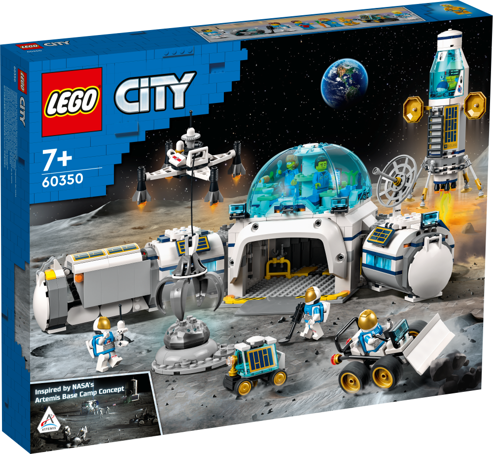 60350 LEGO® City Лунная научная база, 7+ лет,модель 2022 года