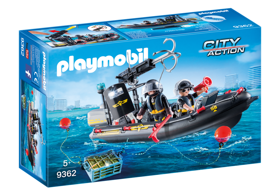 9362 PLAYMOBIL® City Action Specvienības laiva ,no 5 gadu vecuma