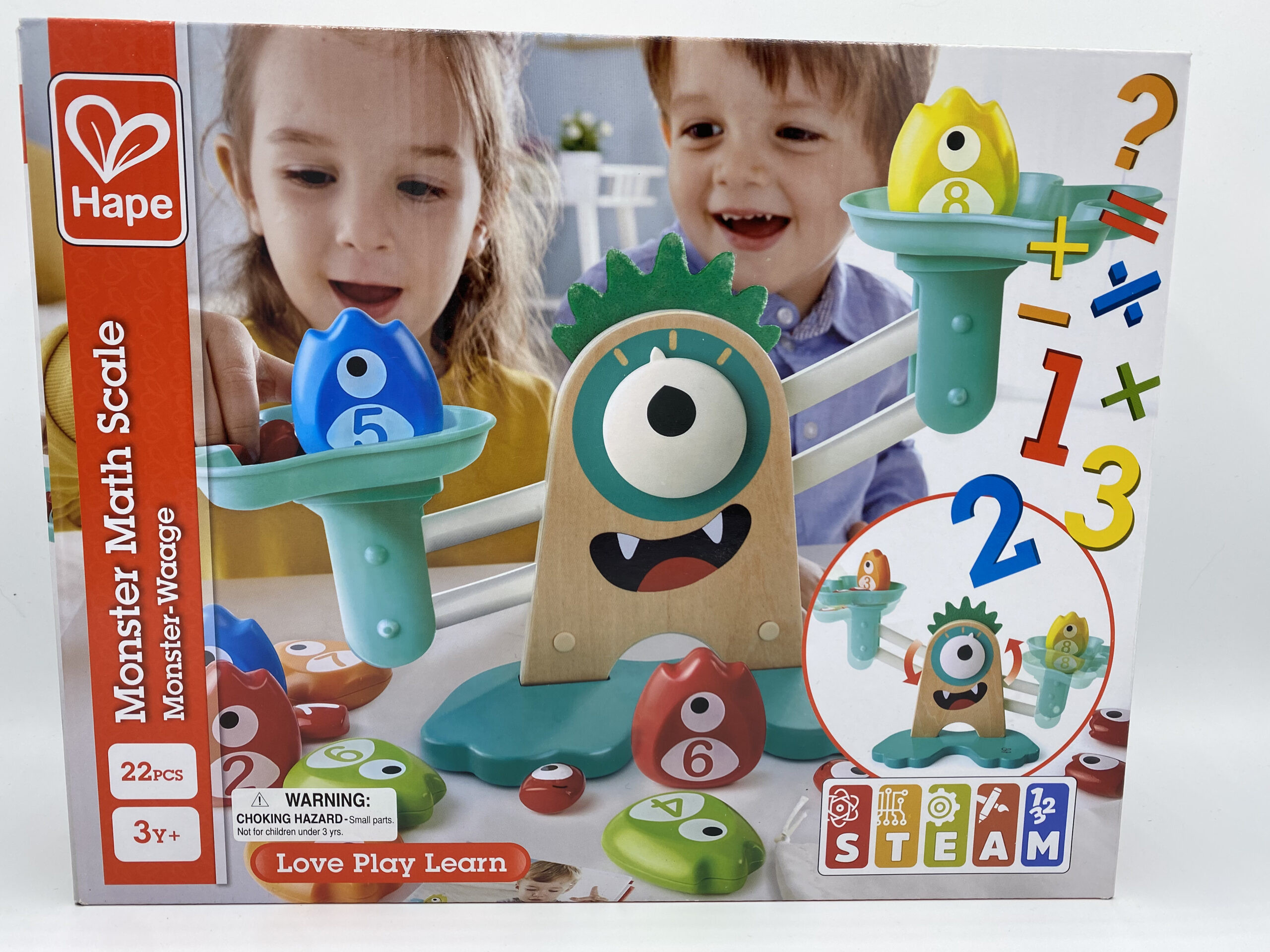 Hape, Rotaļlieta Monstriņa svari, 3+gadi