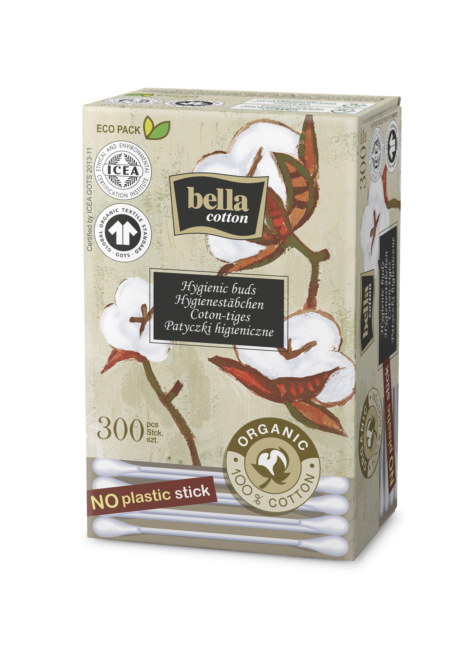 Bella - Happy vates kociņi, Organic,300.gab. 2723