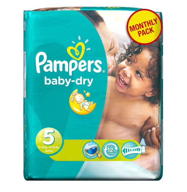 SuperAkcija! Pampers Baby-Dry autiņbiksītes N5 , klipši MEGA pack 74,gab, (11 - 25 kg), ražotas Vācijā un Anglijā