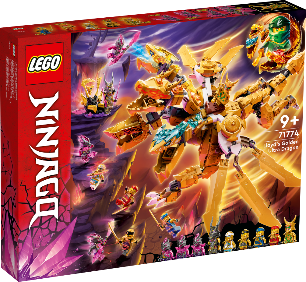 71774 LEGO® Ninjago Lloyd Zelta ultrapūķis, 9+ gadi, 2022. gada modelis